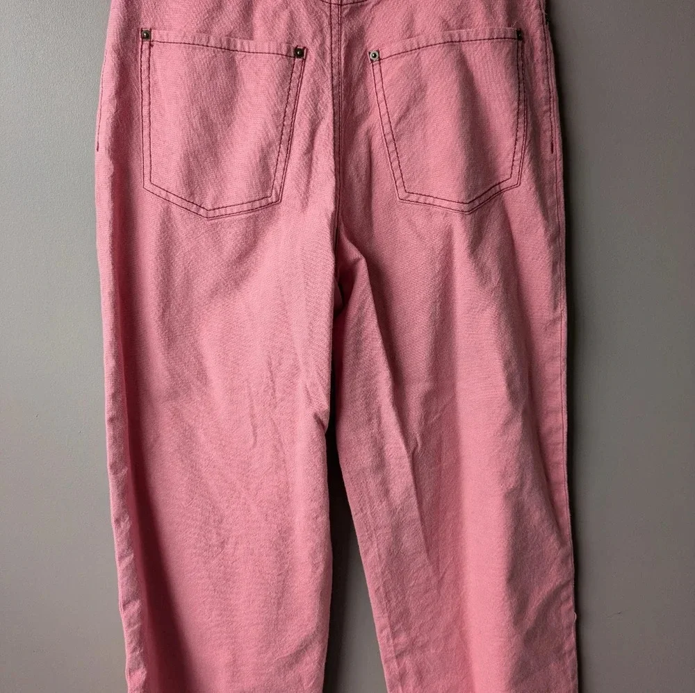 Kate Spade Heather Basket Weave Pant in Raspberry. Sz 2